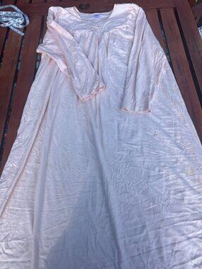 Calida Switzerland cotton long sleeved embroidered nightie